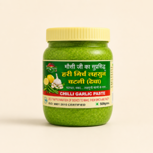 GREEN CHILLI & & GARLIC PASTE(ढेचा)
