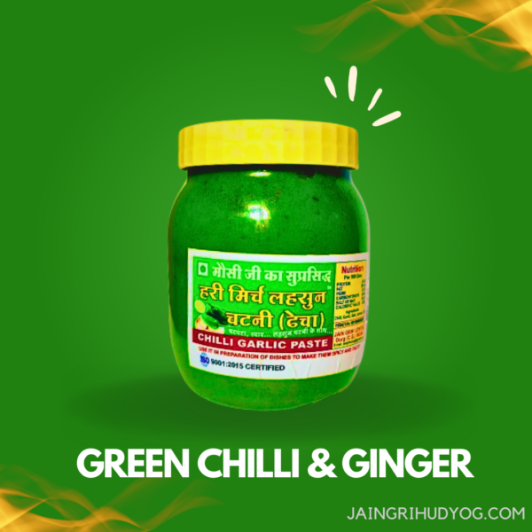 GREEN CHILLI & & GARLIC PASTE(ढेचा)