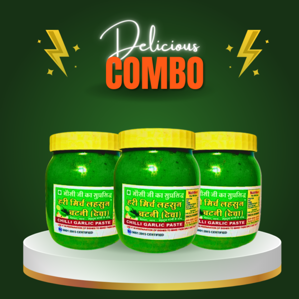 GREEN CHILLI GARLIC COMBO(3/pc) AT JUST @470!